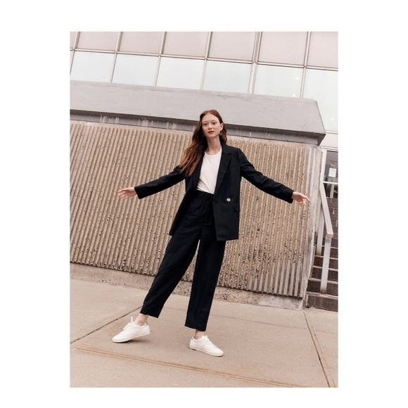 MADEWELL Caldwell Double Breasted Blazer Two Button Black XXL NWT Oversized - Picture 5 of 7